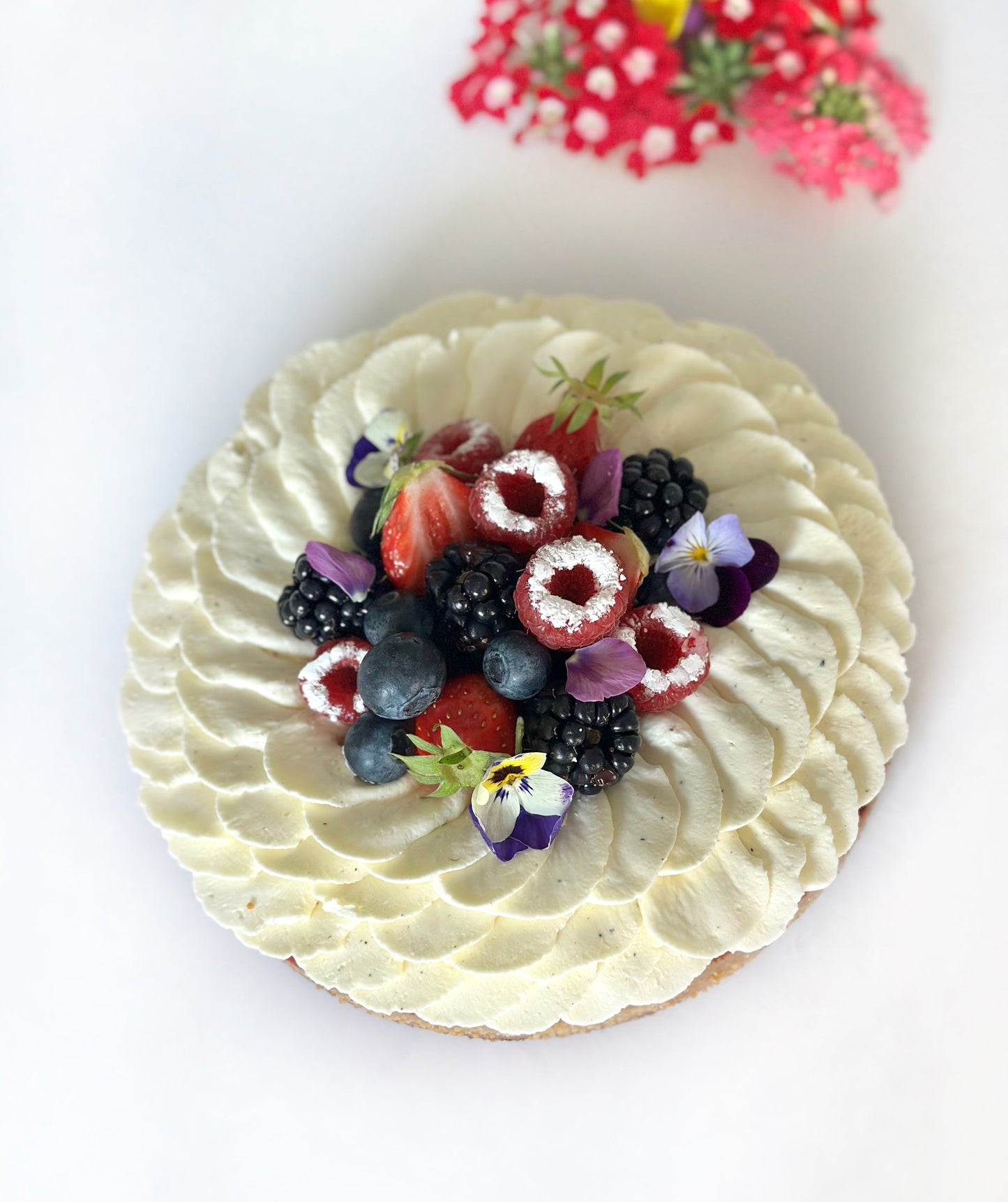 Une tarte comme un bouquet...