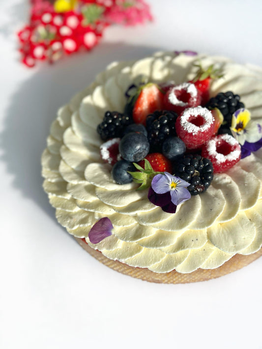 Une tarte comme un bouquet...